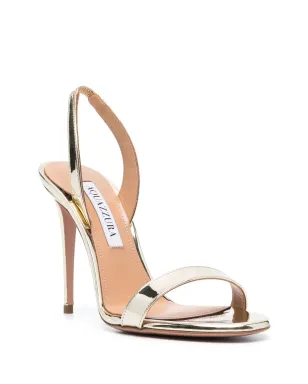 Aquazzura So Nude 110mm slingback sandals - Gold - サムネイル2