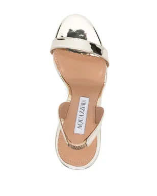 Aquazzura So Nude 110mm slingback sandals - Gold - サムネイル4