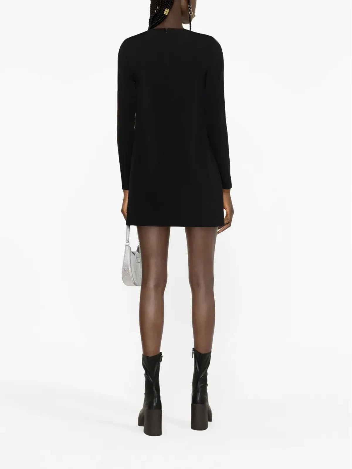 Versace Jeans Couture Vエンブレム チェーンプリント ミニドレス - 画像3