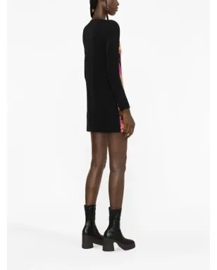 Versace Jeans Couture Vエンブレム チェーンプリント ミニドレス - サムネイル4