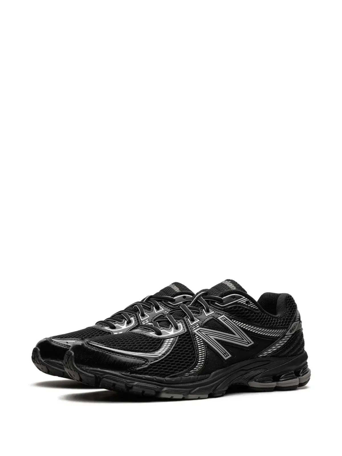New Balance 860メッシュパネルドスニーカー ブラック - 画像4