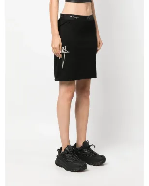 Rick Owens X Champion ロゴ刺繍ストレートスカート - サムネイル3