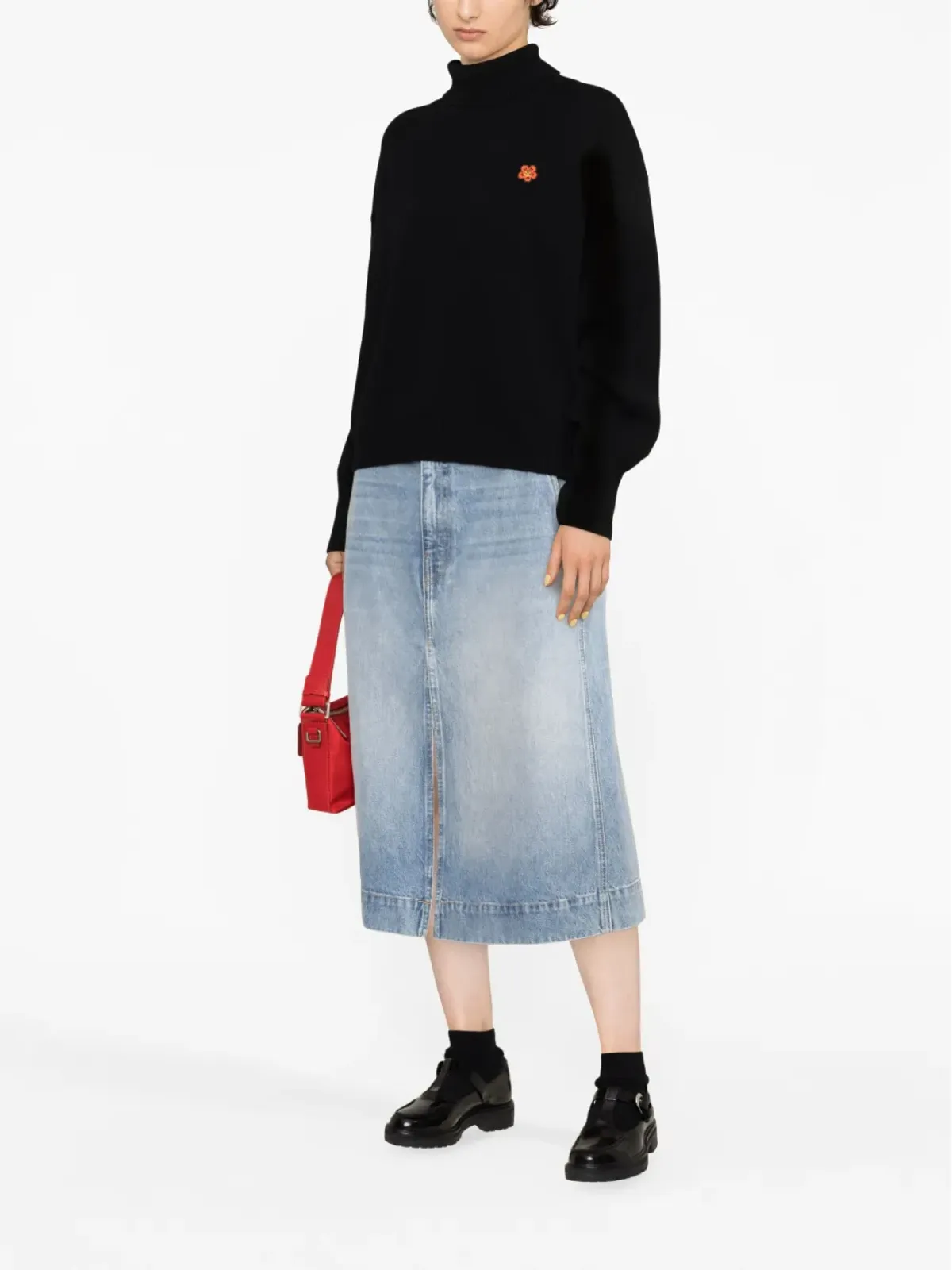 Kenzo ボケ花パッチ ウールジャンパー - 画像2