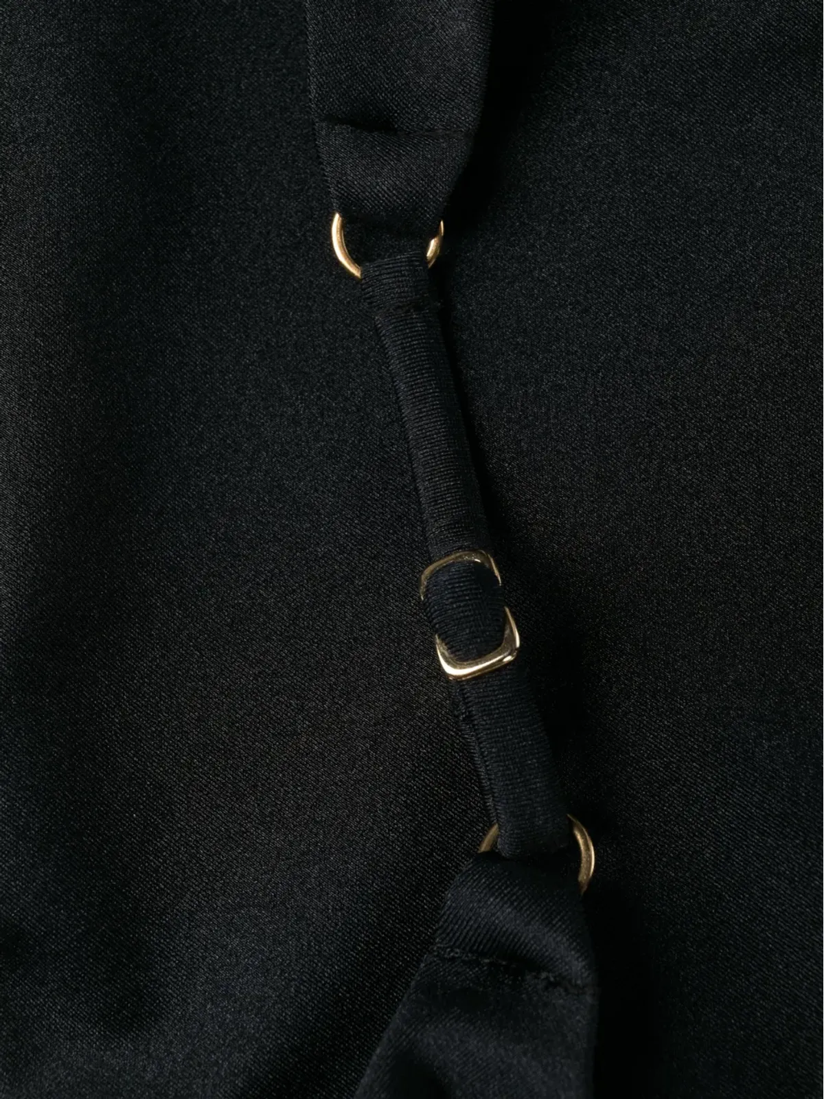 Noire Swimwear トーンステッチディテール ビキニセット - ブラック - 画像4