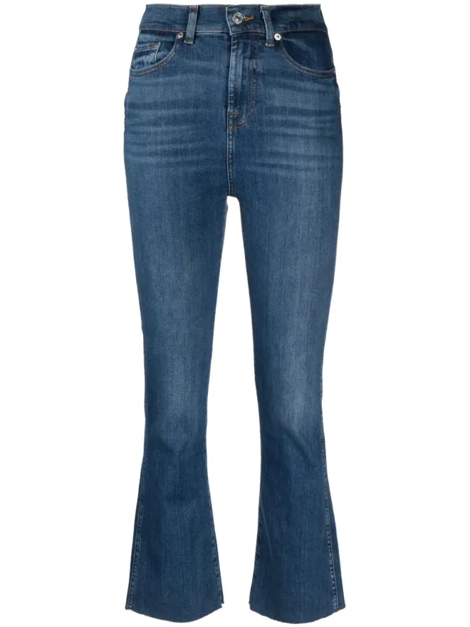 7 For All Mankind 7 For All Mankind ハイウエスト クロップドジーンズの商品画像