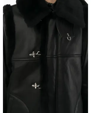 Noir Kei Ninomiya ロング丈レザーコート - サムネイル5