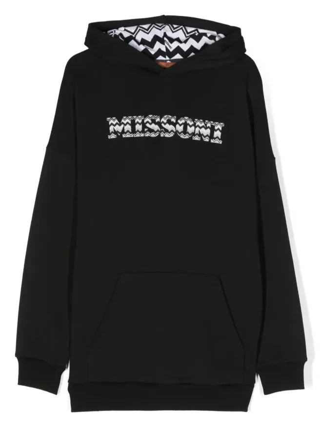 Missoni Kids Missoni Kids ロゴプリント コットン フーディの商品画像