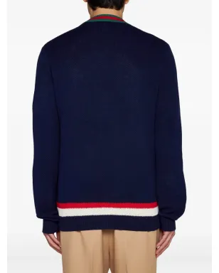 Gucci ウェブストライプボタンアップカーディガン - サムネイル4