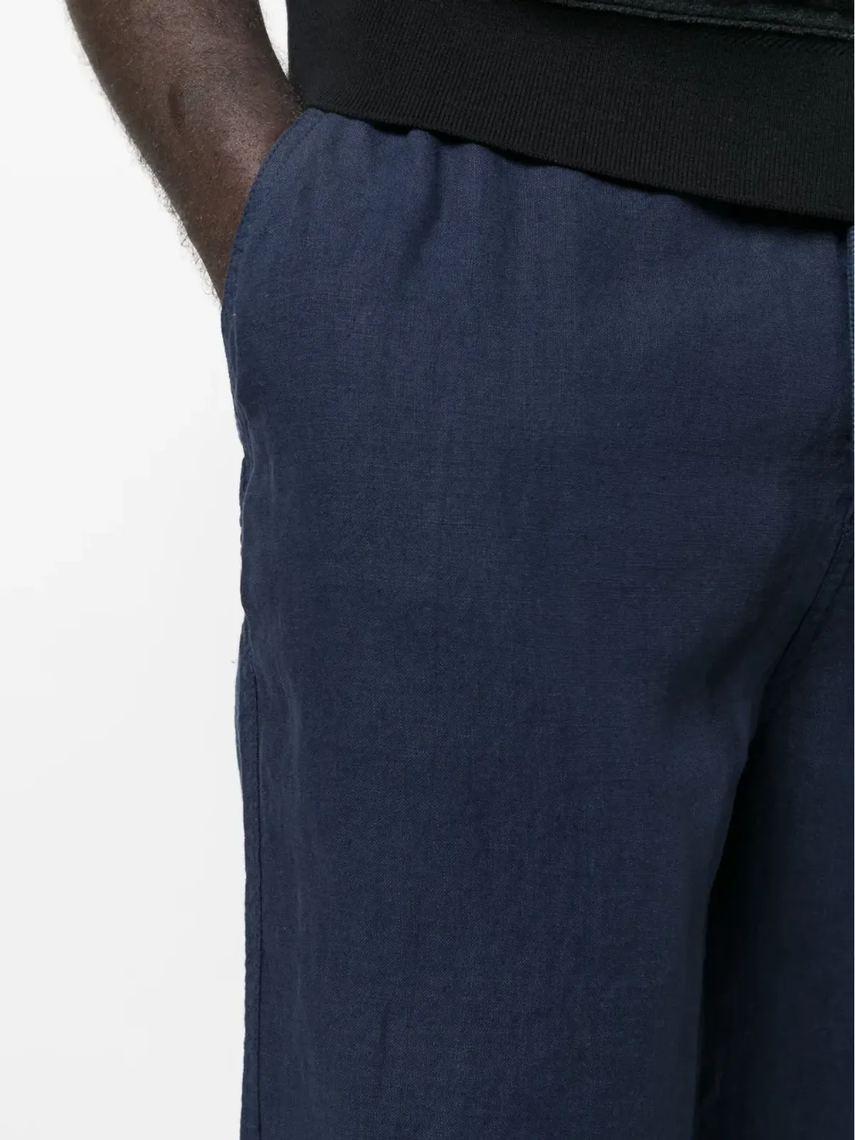 Vilebrequin ドローストリング・ストレートレッグ・リネンパンツ - 画像5