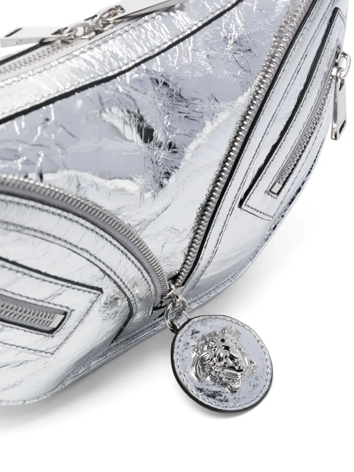 Versace リピート メタリックエフェクト ショルダーバッグ - 画像5