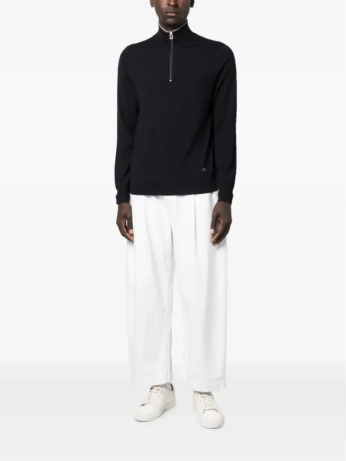 PS Paul Smith ジップ付き長袖ニットセーター - 画像2
