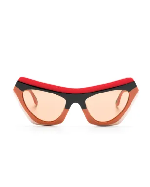 Marni Eyewear Devil's Pool キャットアイフレーム サングラス - オレンジ - サムネイル1