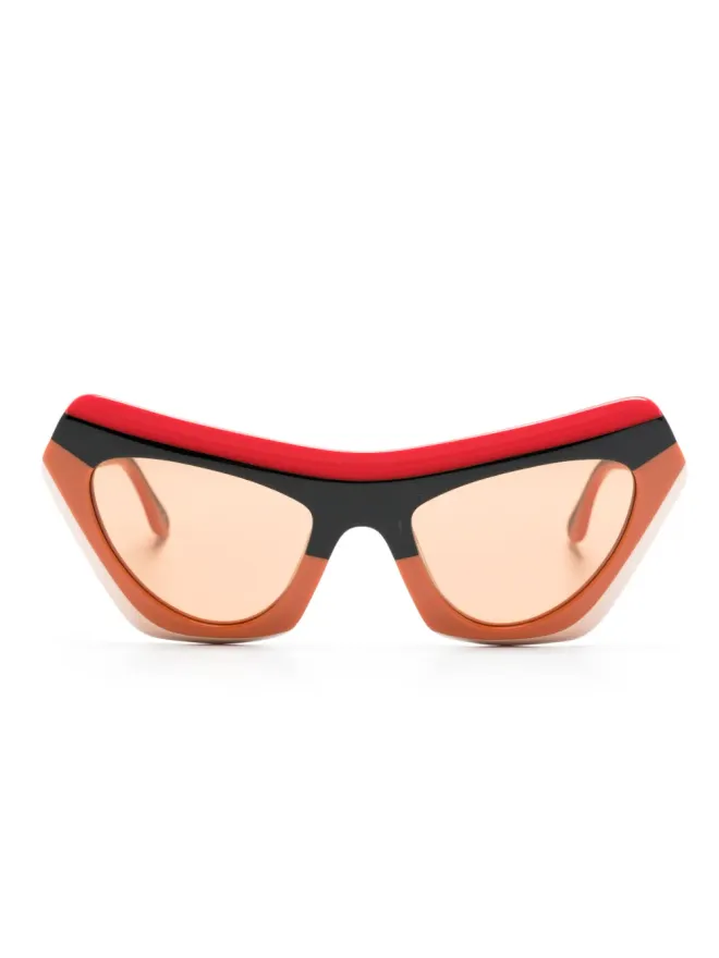 Marni Eyewear Marni Eyewear Devil's Pool キャットアイフレーム サングラス - オレンジの商品画像