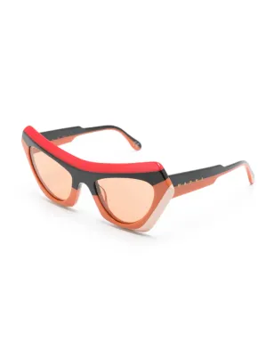 Marni Eyewear Devil's Pool キャットアイフレーム サングラス - オレンジ - サムネイル2