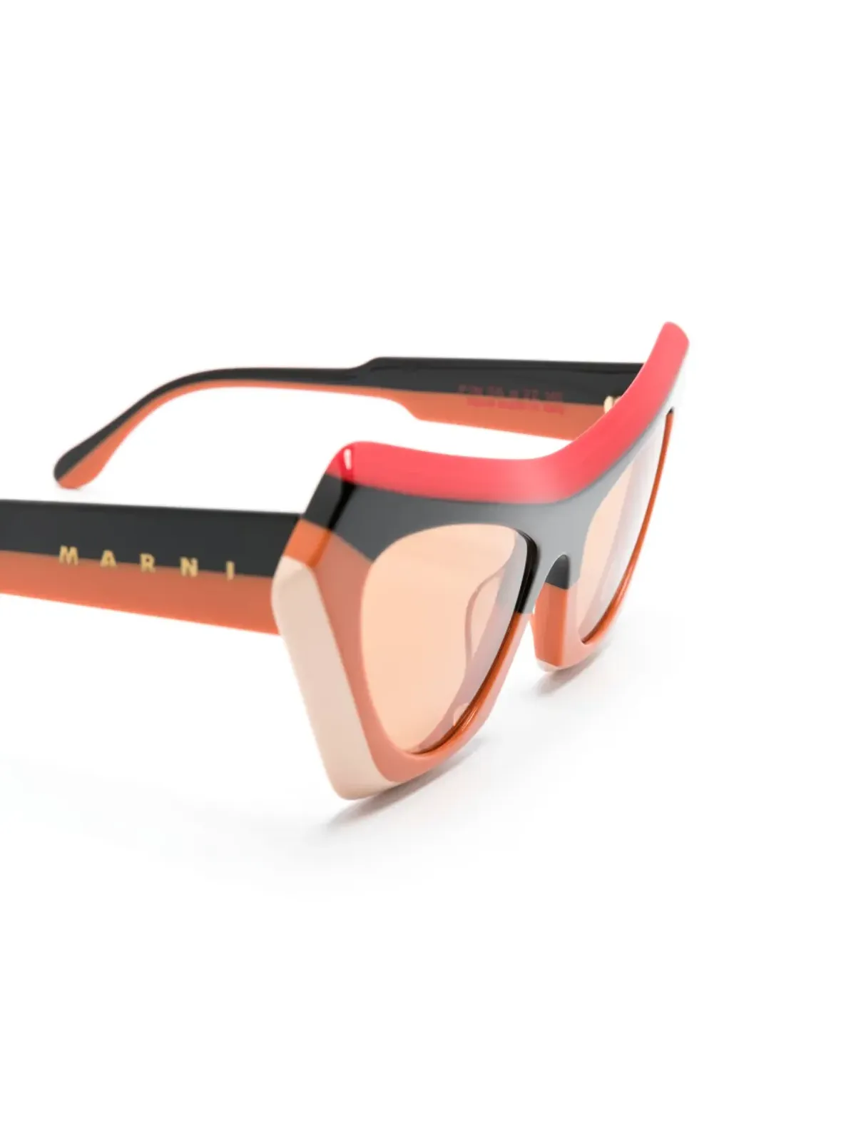 Marni Eyewear Devil's Pool キャットアイフレーム サングラス - オレンジ - 画像3