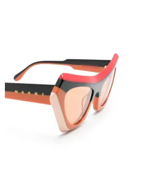 Marni Eyewear Devil's Pool キャットアイフレーム サングラス - オレンジ - サムネイル3