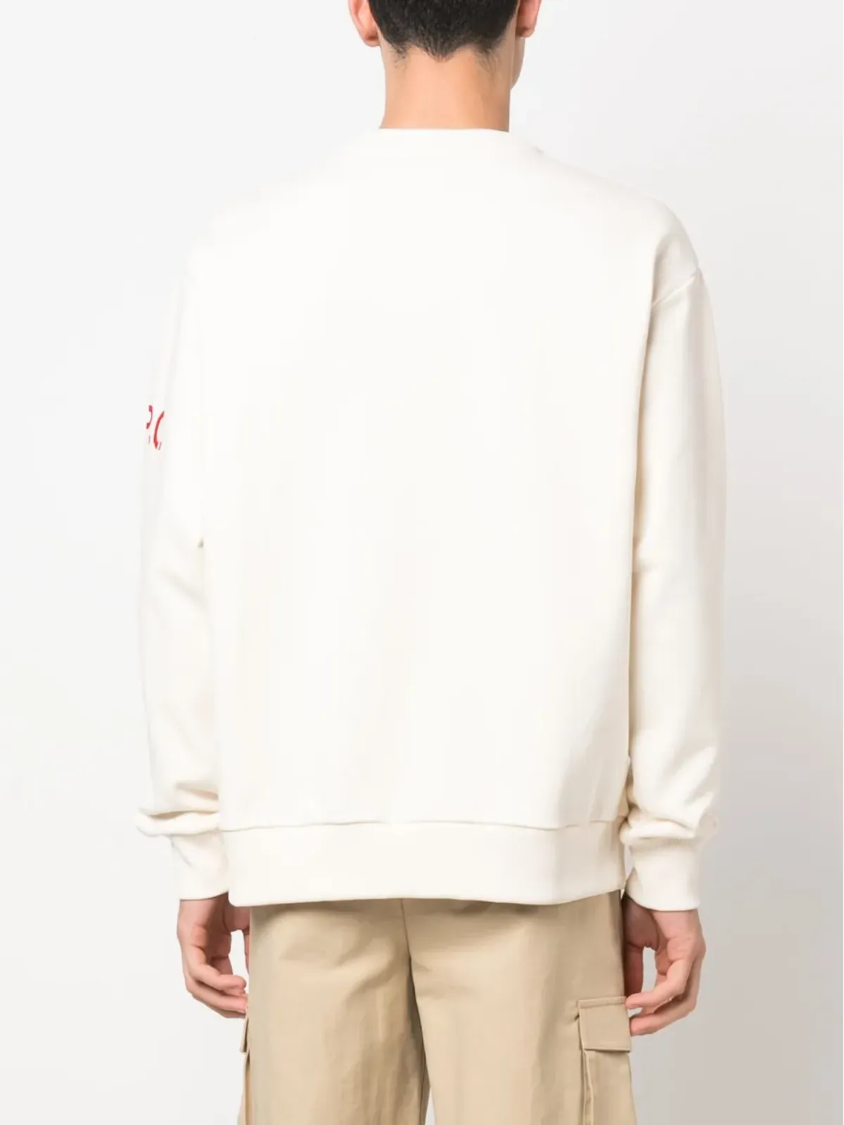 A.P.C. アダム ロゴプリント コットン スウェットシャツ - 画像4