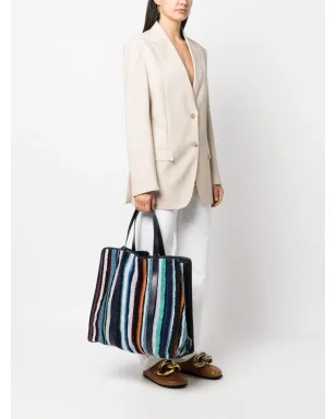 Missoni ストライプ テリークロス トートバッグ - サムネイル2