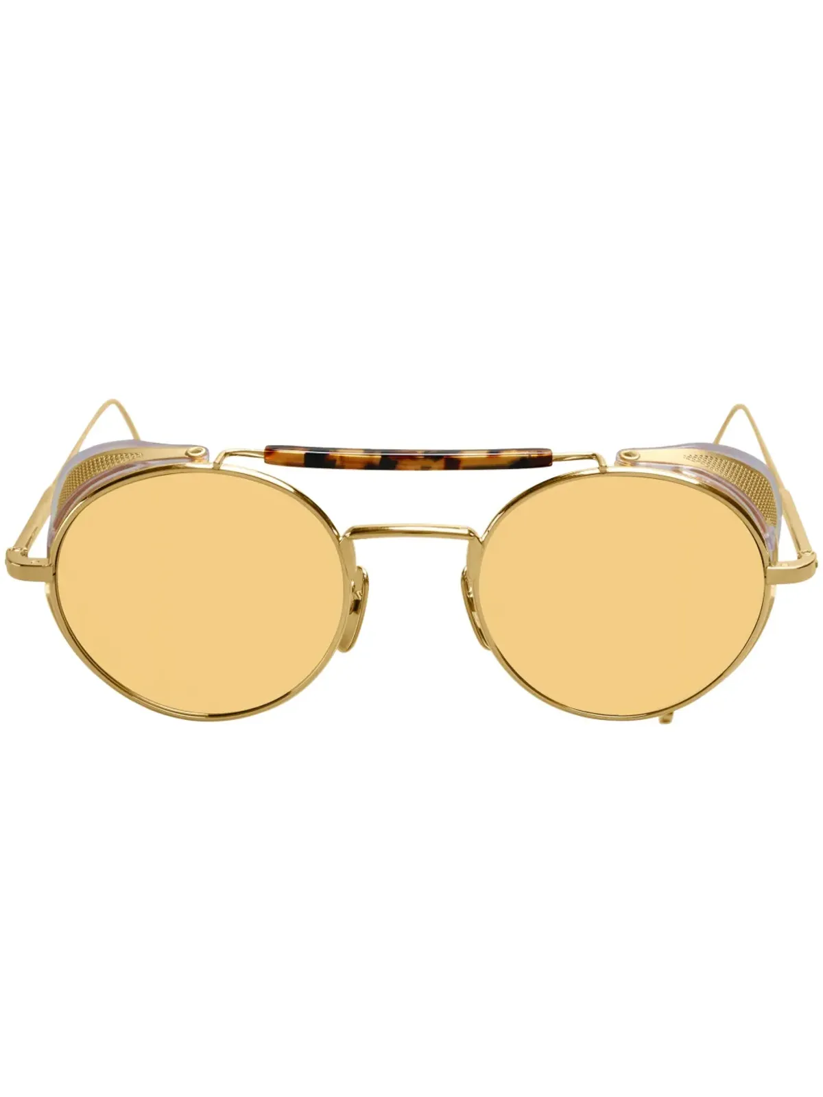 Thom Browne Eyewear 20周年記念エディション ラウンドフレーム サングラス - ゴールド - 画像1