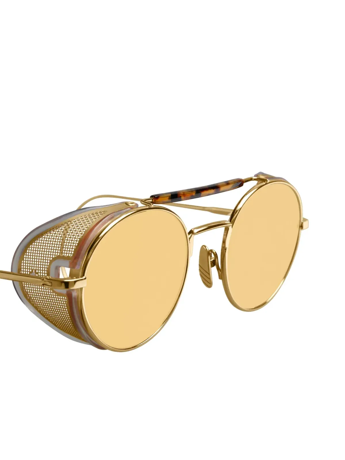 Thom Browne Eyewear 20周年記念エディション ラウンドフレーム サングラス - ゴールド - 画像3