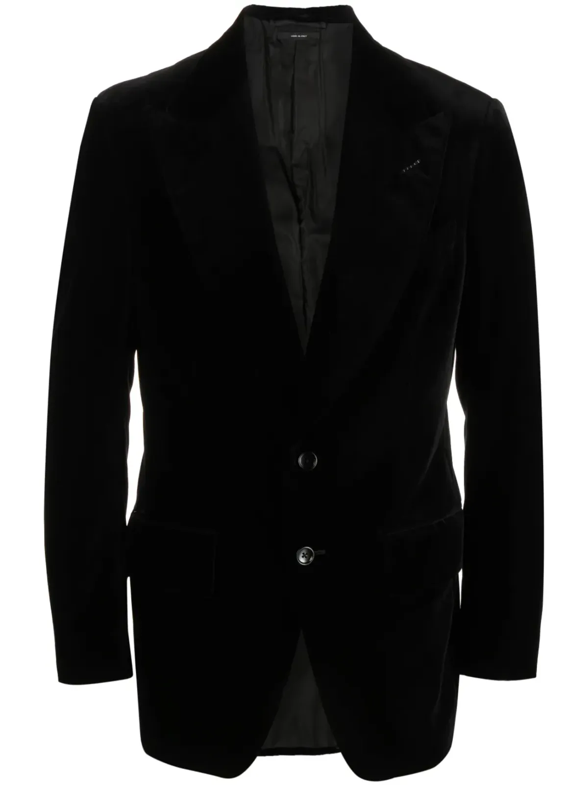 TOM FORD ベルベットのシングルブレストブレザー - 画像1