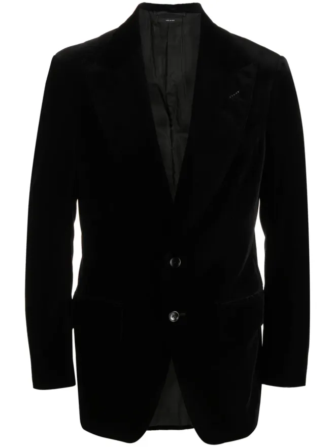 TOM FORD TOM FORD ベルベットのシングルブレストブレザーの商品画像
