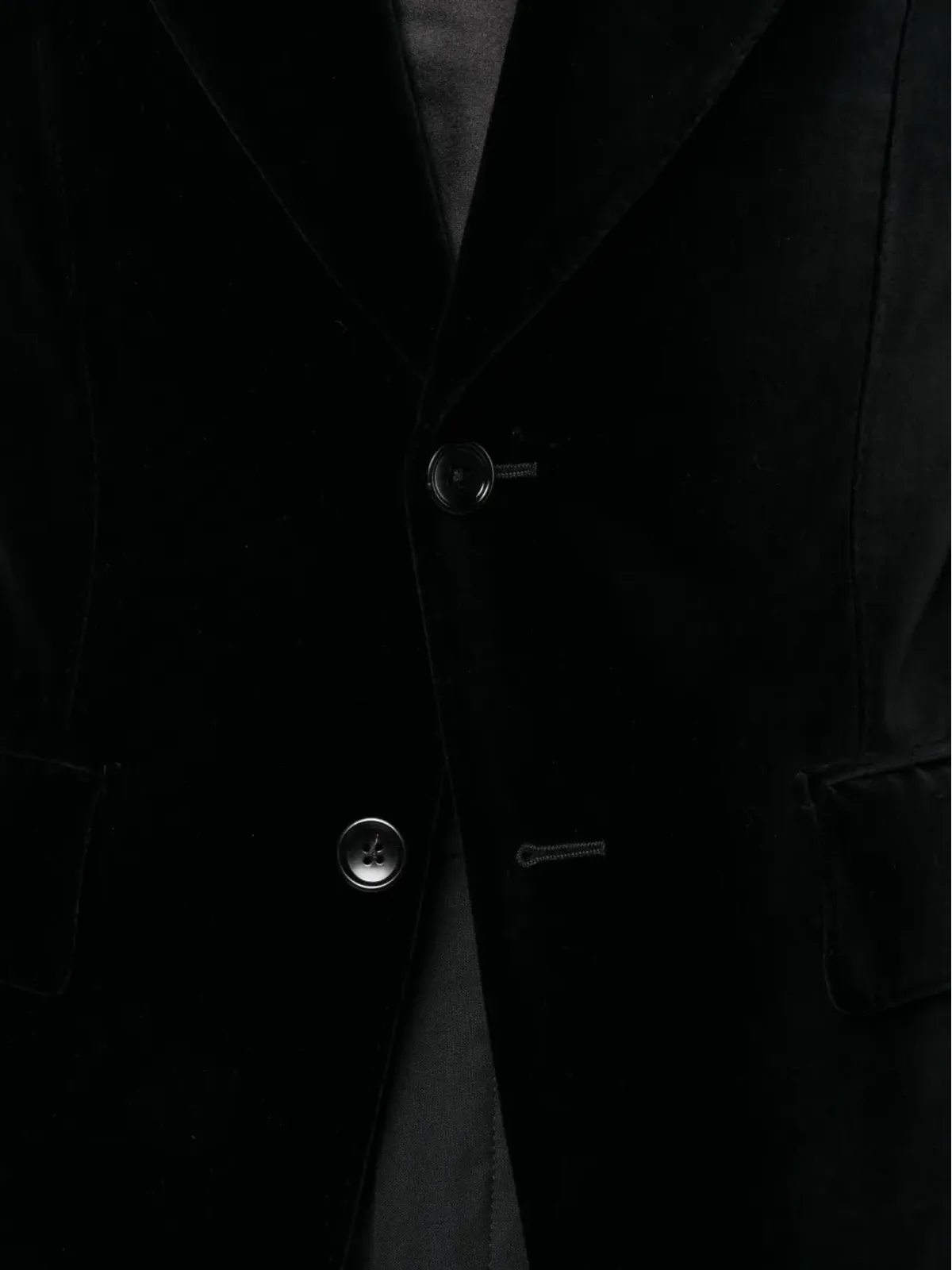 TOM FORD ベルベットのシングルブレストブレザー - 画像5