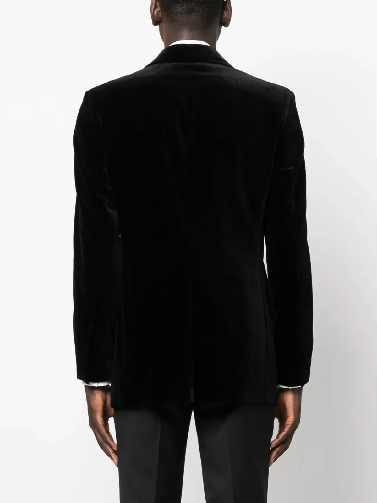 TOM FORD ベルベットのシングルブレストブレザー - 画像4