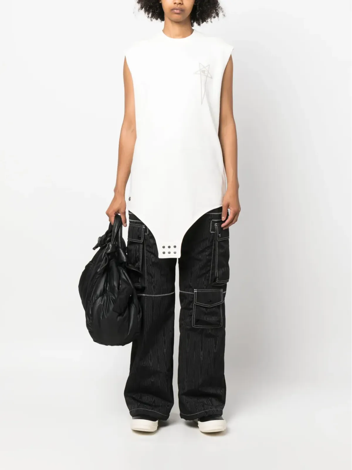 Rick Owens X Champion ロゴ刺繍コットン タンクトップ - 画像2