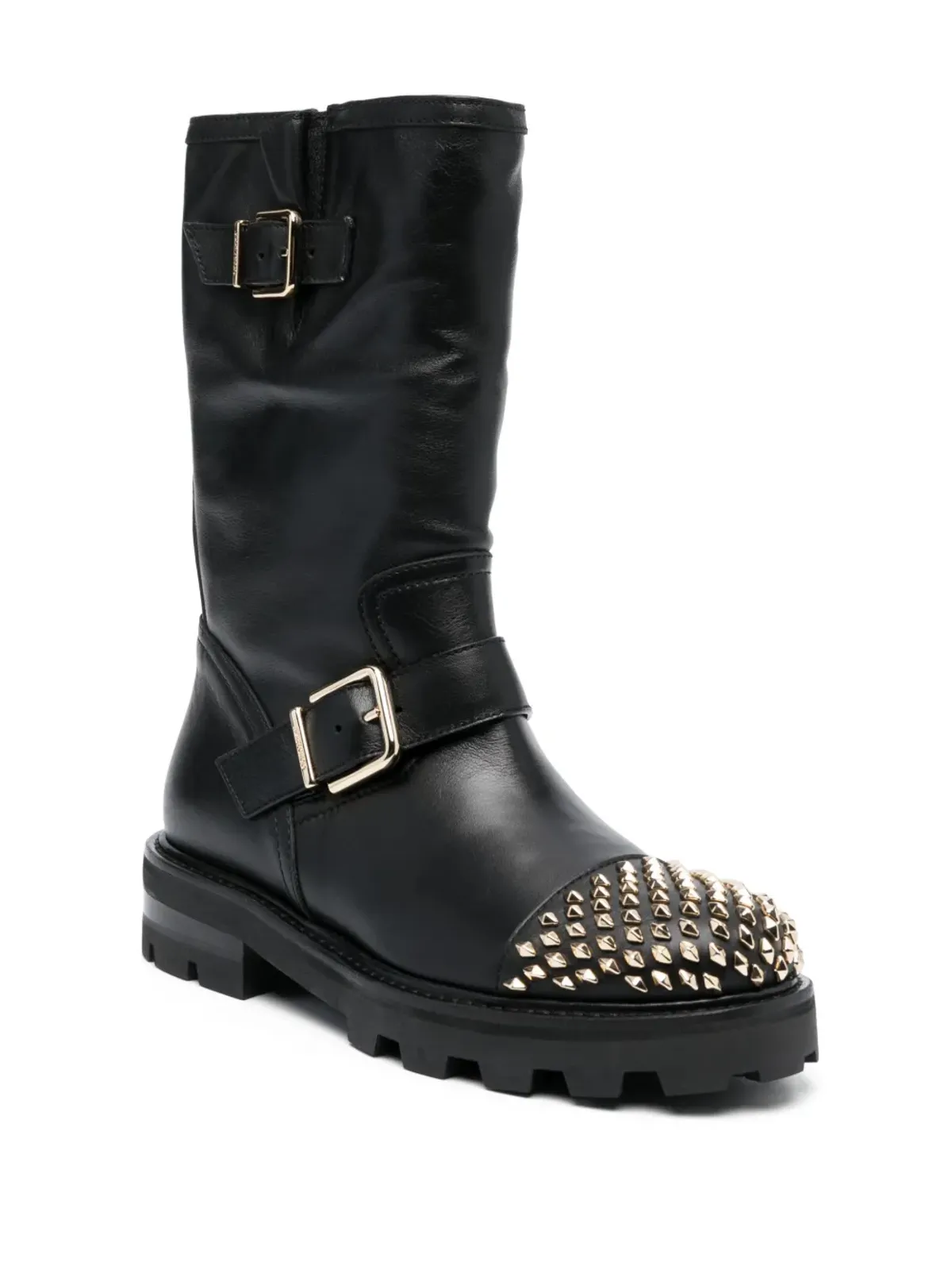 Jimmy Choo バイカーII スタッド装飾ブーツ - 画像2