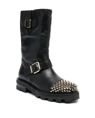 Jimmy Choo バイカーII スタッド装飾ブーツ - サムネイル2