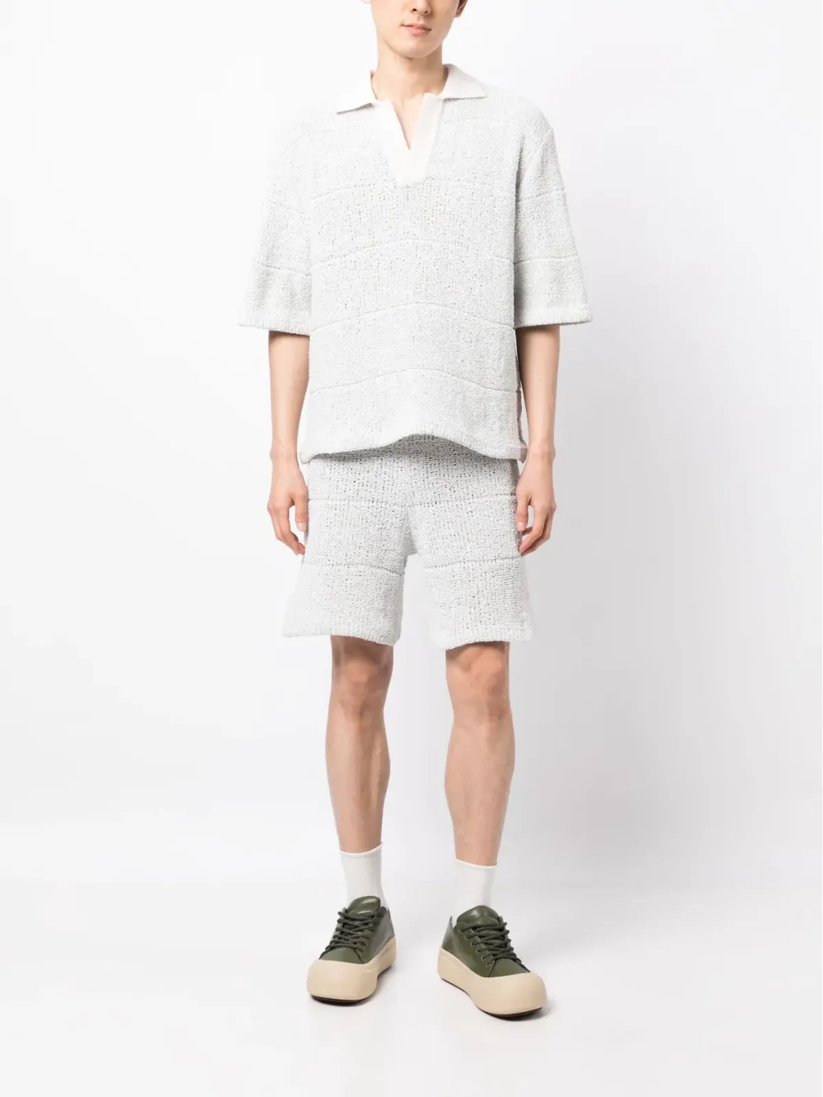 Sunnei 紐付きウエストのニットショーツ - 画像2