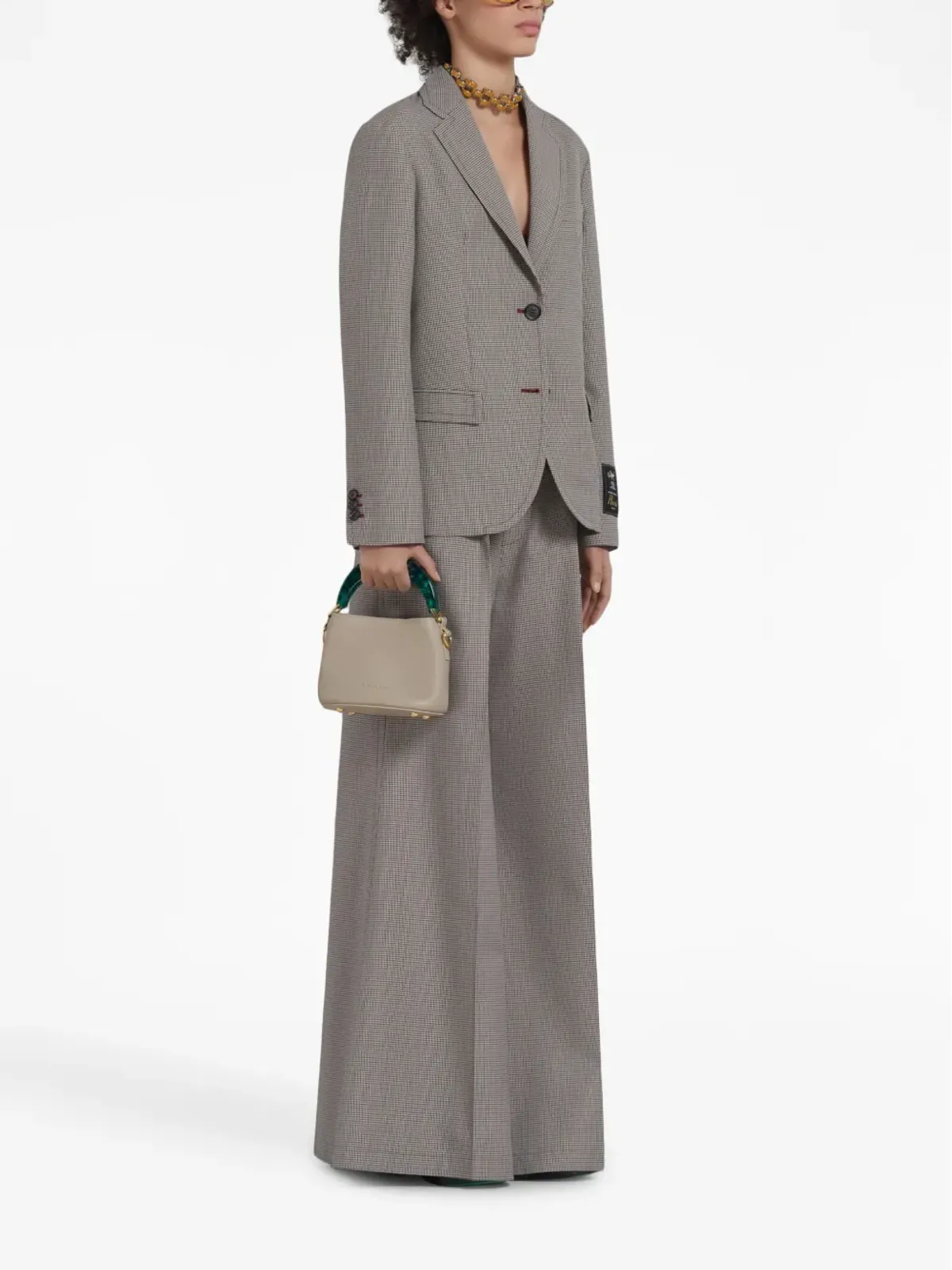 Marni 千鳥格子柄 シングルブレスト ブレザー - 画像2