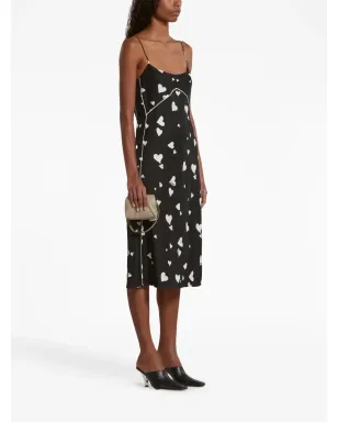 Marni ハート柄シルクスリップドレス - サムネイル3