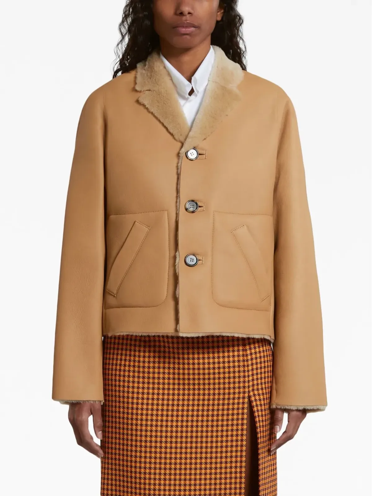 Marni リバーシブルシアリングジャケット - 画像3