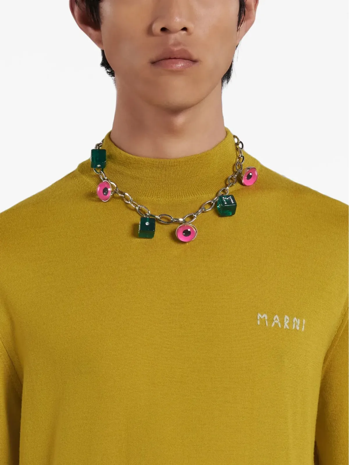Marni dice-motif charm necklace - 画像4