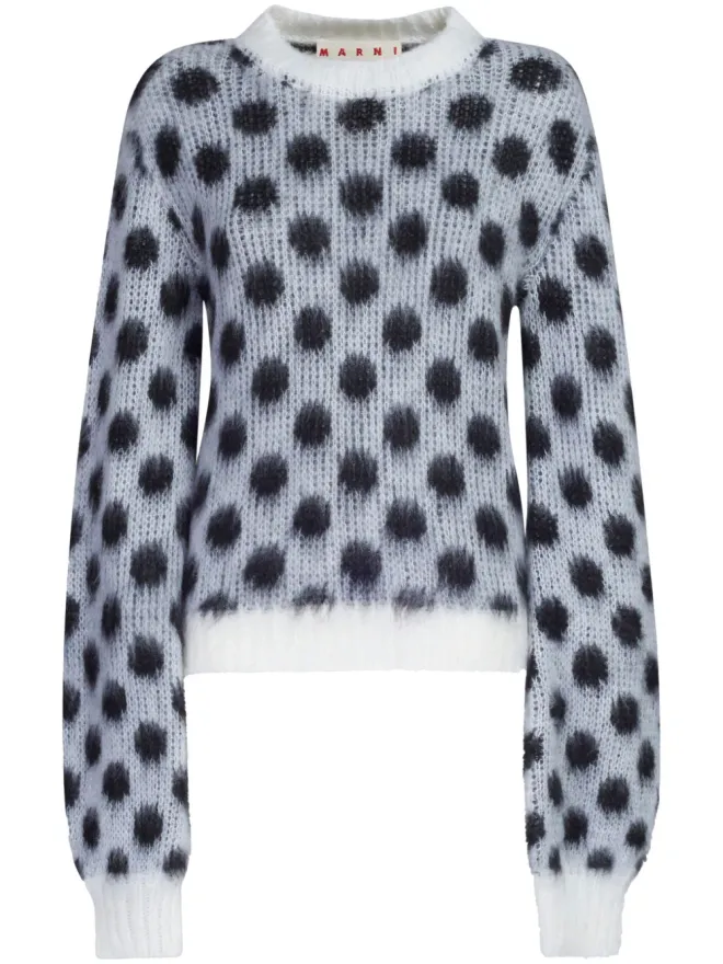 Marni Marni ポルカドット・インターシャ・ジャンパーの商品画像