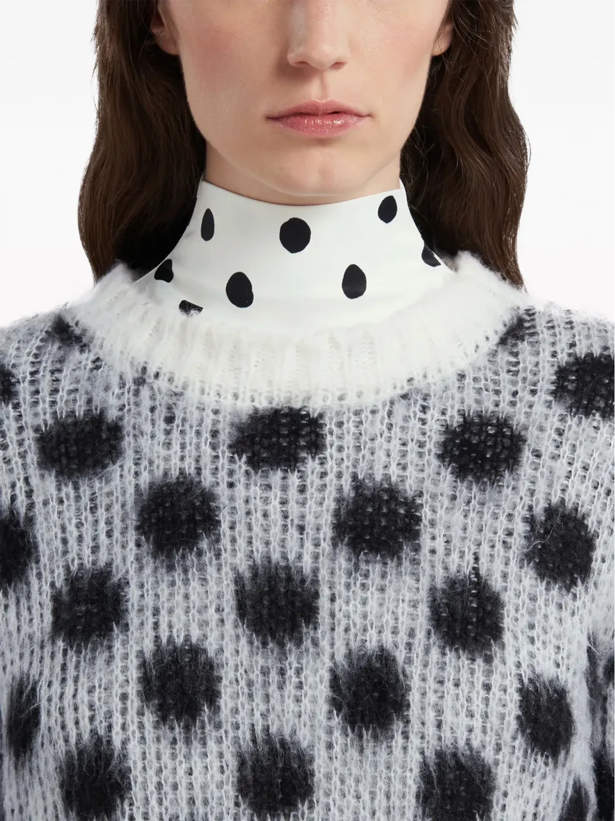 Marni ポルカドット・インターシャ・ジャンパー - 画像5
