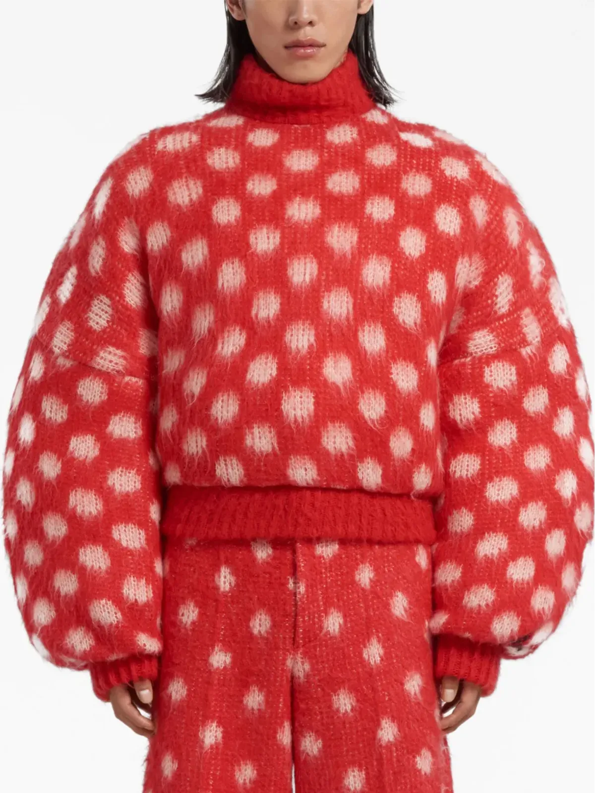 Marni ポルカドット柄インターシャセーター - 画像3