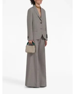 Marni ロゴ入りウエストバンド チェックパンツ - サムネイル2