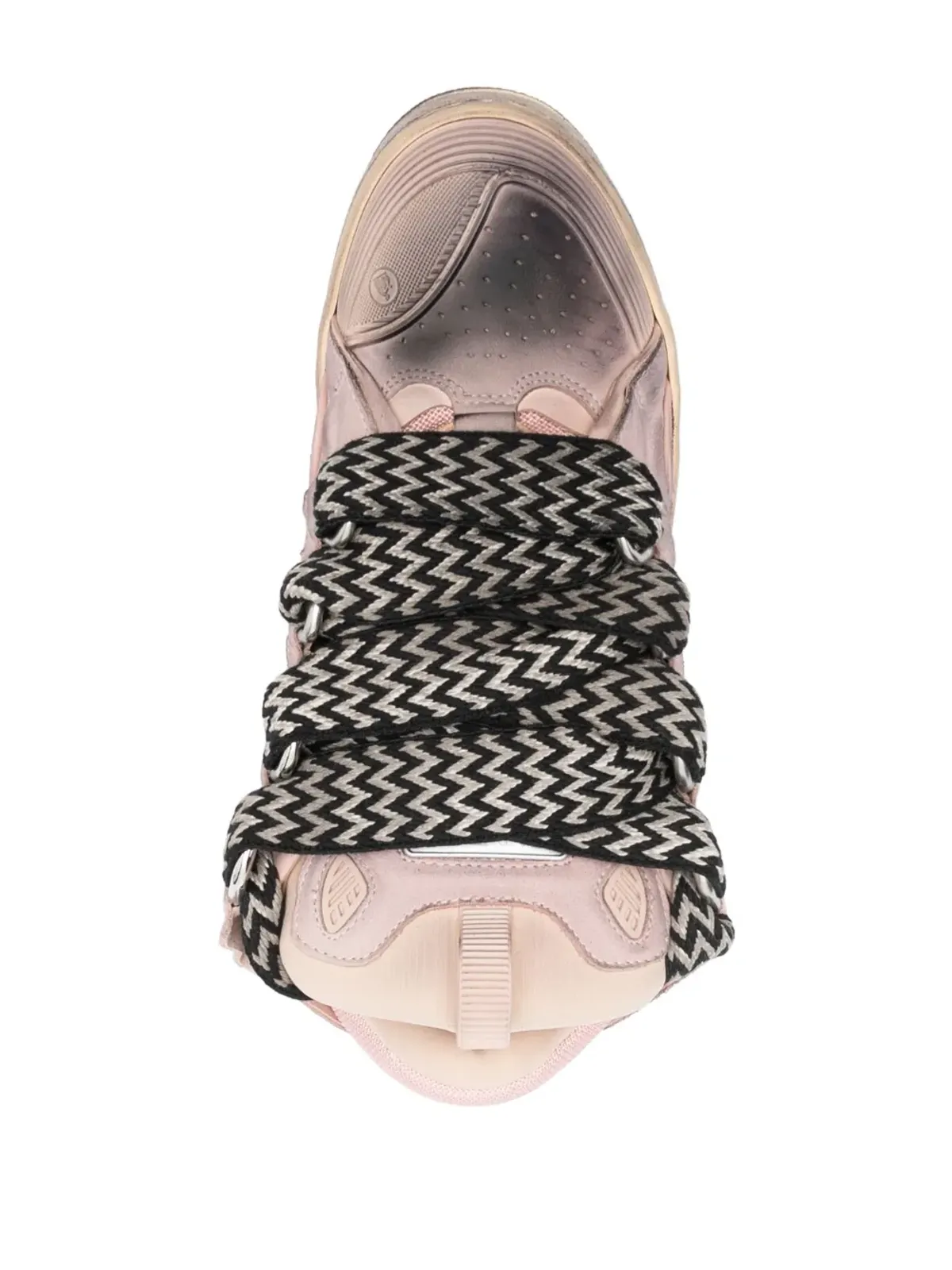 Lanvin カーブ チャンキー レザー スニーカー ピンク - 画像4