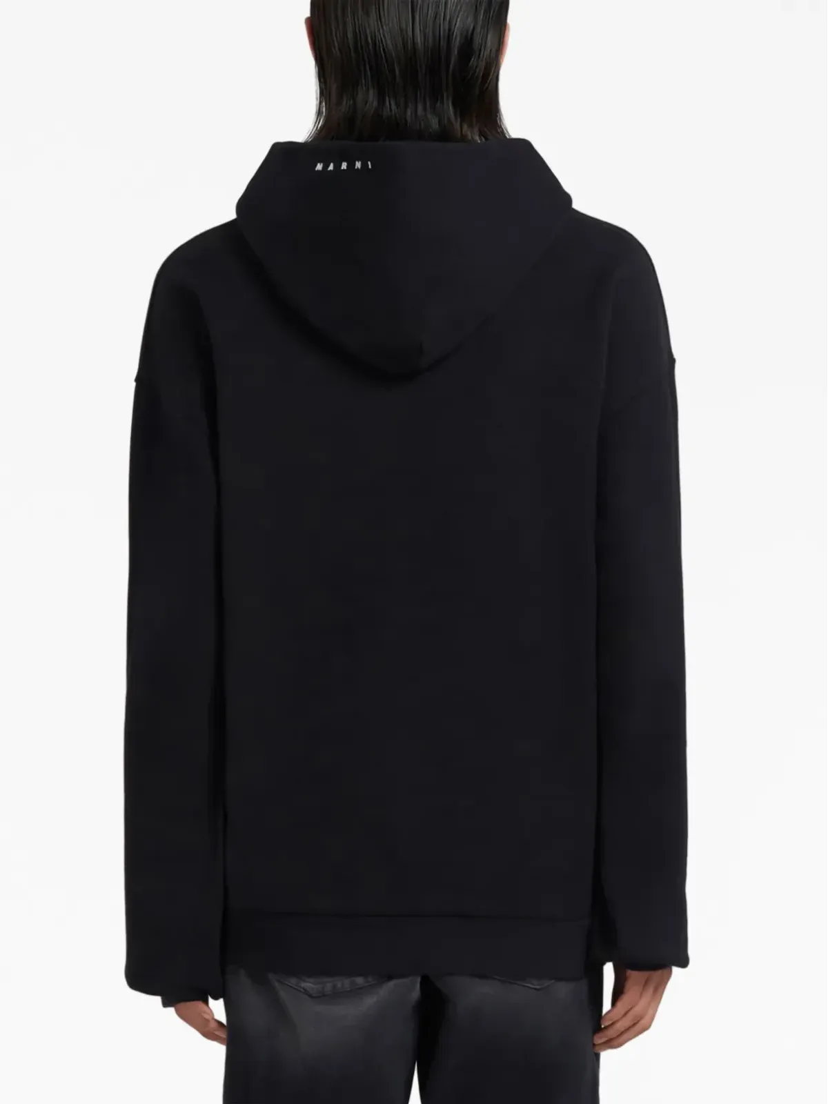 Marni スローガンプリント コットン フーディー - 画像4