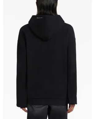 Marni スローガンプリント コットン フーディー - サムネイル4