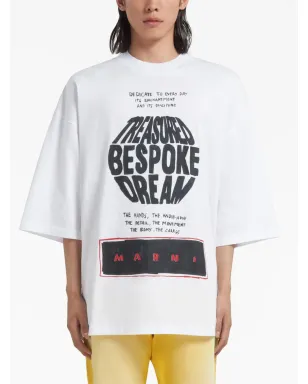 Marni スローガンプリント コットンTシャツ - サムネイル2