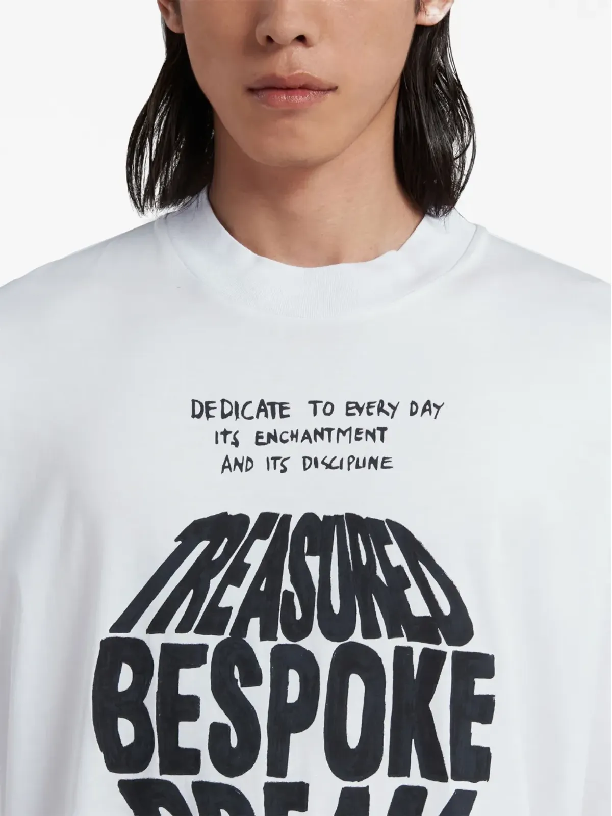 Marni スローガンプリント コットンTシャツ - 画像4
