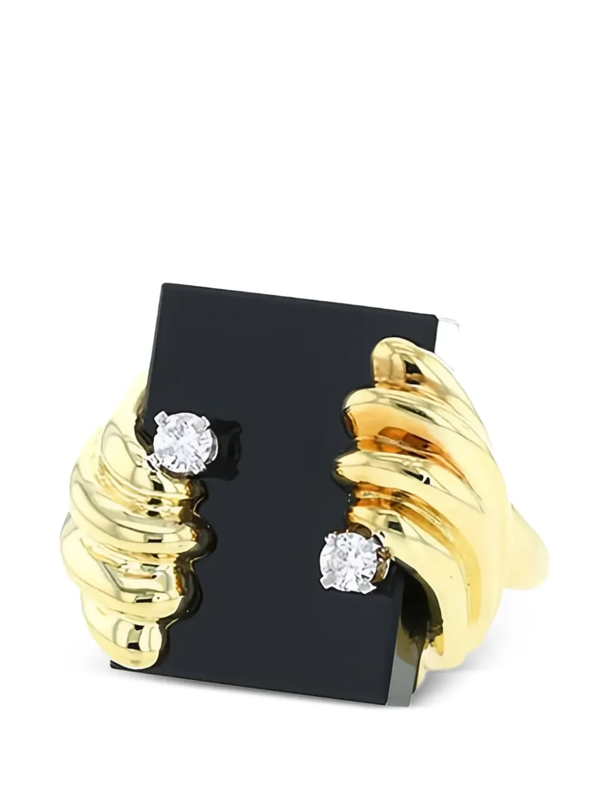 Cartier 1970年代ビンテージ ダイヤモンドとオニキスのリング - 画像3