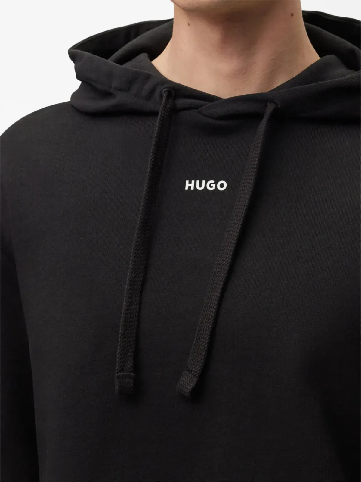 HUGO Dapo ロゴプリント ドローコード付きフーディー - 画像5