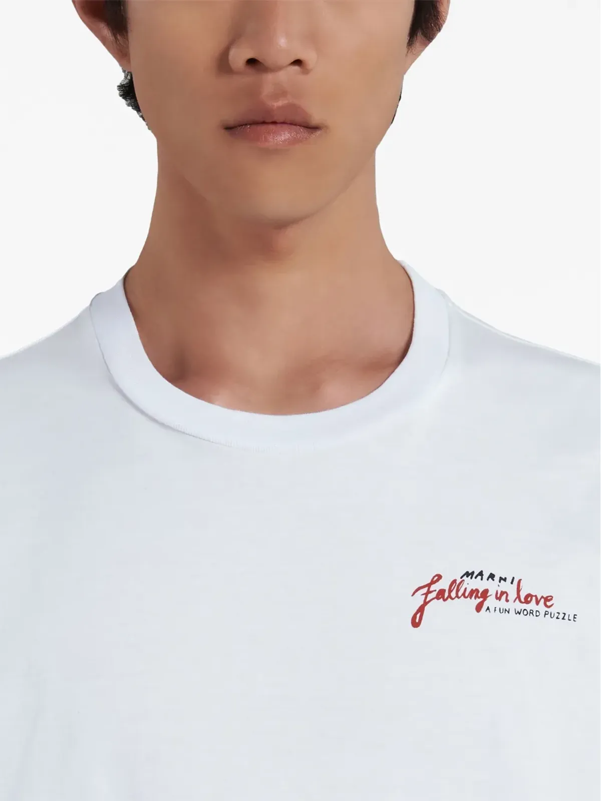 Marni ワードサーチプリント コットンTシャツ - 画像5