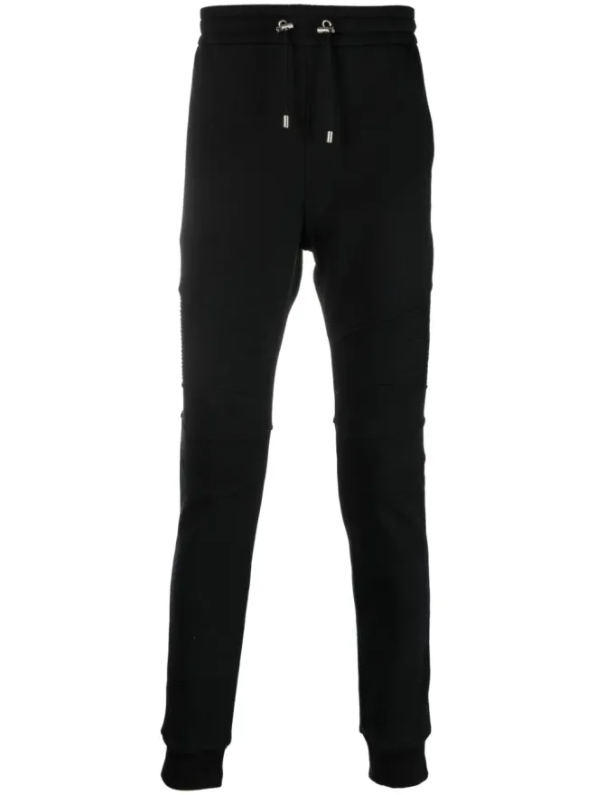 BALMAIN Balmain オーガニックコットン フィット トラックパンツ - ブラックの商品画像