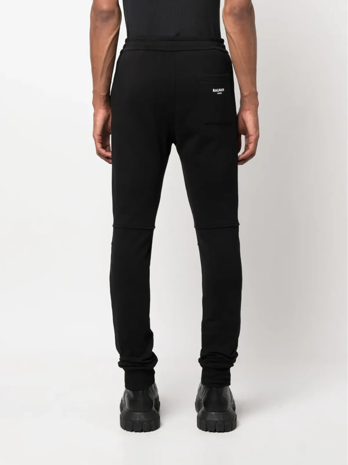 Balmain オーガニックコットン フィット トラックパンツ - ブラック - 画像4